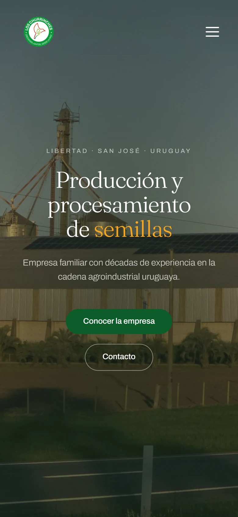 Los Churrinches: vista en celular
